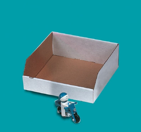 Health Care Logistics Health Care Logistics Shelf Caddy Brown / White Corrugated Cardboard 4-1/2 X 12 X 12 Inch - 7475