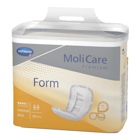 Hartmann MoliCare Premium Form Plus Bladder Control Pad 24-1/2 Inch Length Moderate Absorbency Polymer One Size Fits Most Unisex Disposable - 168019