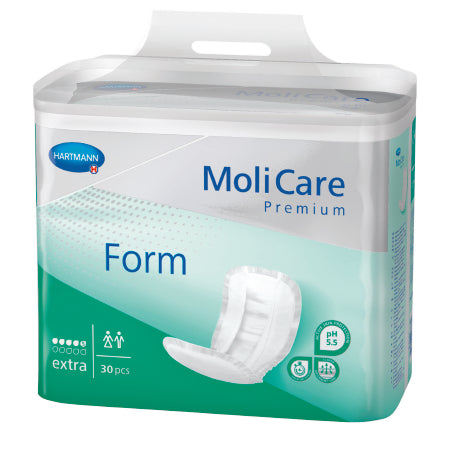 Hartmann MoliCare Premium Form Extra Bladder Control Pad 24-1/2 Inch Length Moderate Absorbency Polymer One Size Fits Most Unisex Disposable - 168219