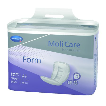 Hartmann MoliCare Premium Form Super Plus Bladder Control Pad 27 Inch Length Heavy Absorbency Polymer One Size Fits Most Unisex Disposable - 168919