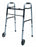Lumex Everyday - Dual Release Folding Walker Adjustable Height Aluminum Frame 300 lbs. Weight Capacity 32 to 39 Inch Height - 716270BK-1