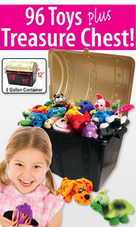Kids Love Stickers - 96 per Unit Plush Dolls Toy Chest 11 X 12 X 18 Inch - PTC