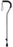 drive - Offset Cane Aluminum 28-3/4 to 37-3/4 Inch Height Black - 10381BLK-6