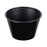 Solo - Souffle Cup 4 oz. Black Plastic Disposable - P400BLK
