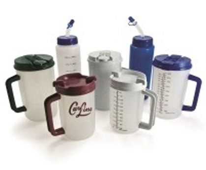 Care Line Graduated Drinking Mug 20 oz. Specify Color When Ordering Plastic Reusable - 80597
