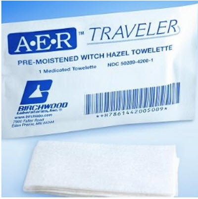 Birchwood Laboratories A·E·R Traveler Hemorrhoid Relief Pad 50 per Box - 14-4200-50