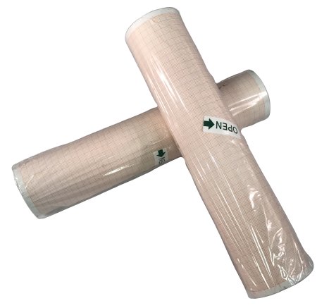 Bionet America ECG Recording Paper Thermal 215 mm X 13 Meter Roll Red Grid - ECG-PP