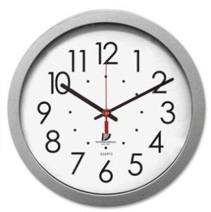 Chicago Lighthouse Industries - Quartz Wall Clock 1.5 X 13.3 Inch, 14.5 Inch Face Diameter Analog Display Battery Powered - 67818003