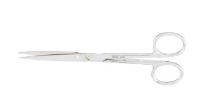 Miltex Miltex Operating Scissors 5-1/2 Inch Length OR Grade Stainless Steel (German) NonSterile Finger Ring Handle Straight Blade Sharp/Sharp - 43591