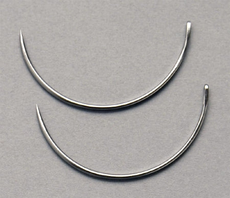 Aspen Surgical Products Richard-Allan Suture Needle 1/2 Circle Taper Point - Light Needle Improved Mayo Catgut Type Size 2 Needle - 222202