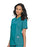 Landau Uniforms Scrub Shirt Medium Teal 3 Pockets Short Set-In Sleeves Female - 70221TEALMED