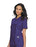 Landau Uniforms Scrub Shirt Medium Cobalt 3 Pockets Short Set-In Sleeves Female - 70221COBALTMED