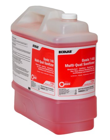 Oasis 146 Multi-Quat Sanitizer - Surface Disinfectant Ammoniated Manual Pour Liquid Concentrate 2.5 gal. Jug Alcohol Scent NonSterile - 6100536
