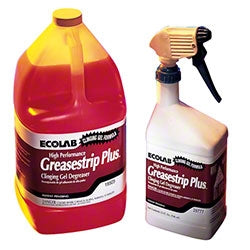 Ecolab Greasestrip Plus Surface Cleaner / Degreaser Alcohol Based Liquid 32 oz. Bottle Unscented - 6129777