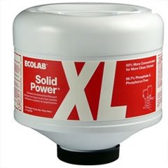 Ecolab Solid Power XL with GlassGuard Dish Detergent - 6100185