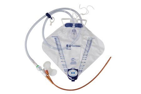 Dover Premium - Indwelling Catheter Kit Foley 14 Fr. 5 cc Balloon Silver Hydrogel Coated Silicone - PP14XSD