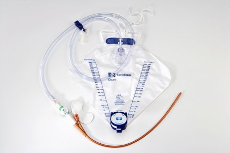 Dover Premium - Indwelling Catheter Kit Foley 16 Fr. 5 cc Balloon Silver Hydrogel Coated Silicone - PP16XSD