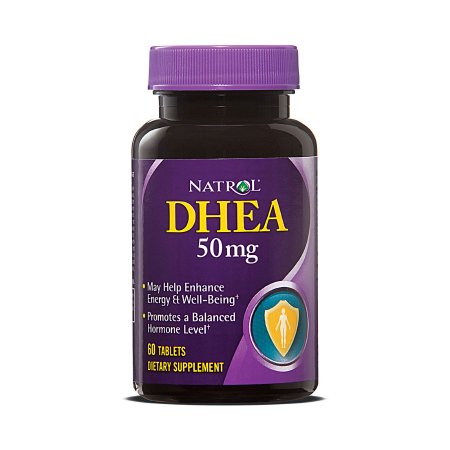 Natrol - Dietary Supplement DHEA (Dehydroepiandrosterone) / Calcium 60 mg - 50 mg Strength Tablet 60 per Bottle - 04746916106