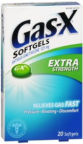 Novartis Gas-X Gas Relief 125 mg Strength Softgel 20 per Box - 67627520