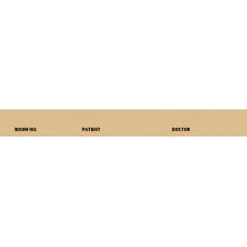 First Healthcare Products Pre-Printed Label Communication Fill In Room No. Patient Doctor Tan 1/2 X 4-7/16 Inch - 5063-15