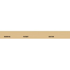 First Healthcare Products - Pre-Printed Label Chart Tab Tan Paper Room No_Paitent_Doctor_ Black Patient Information 1-3/8 X 5-3/8 Inch - 5063-15