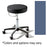 Midmark Corporation Stool Exam Ritter Classic Series Blueberry Casters 5 Leg Ea - 276-001-235