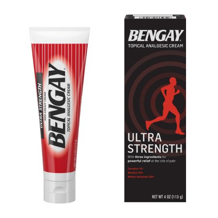 Bengay Ultra Strength - Topical Pain Relief 30% - 10% - 4% Strength Camphor / Menthol / Methyl Salicylate Cream 4 oz. - 510819400
