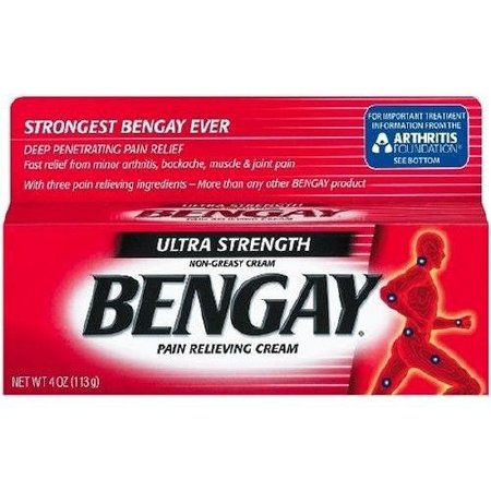 Johnson & Johnson Consumer Bengay Topical Pain Relief 30% - 10% - 4% Strength Camphor / Menthol / Methyl Salicylate Cream 4 oz. - 510819400