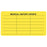 Tabbies - Pre-Printed Label Advisory Label Yellow Medical History Black 1-1/4 X 3-3/4 Inch - MAP3600