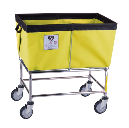 R & B Wire Products Elevated Basket Truck 5 Inch Casters / Corner Pattern / Swivel Wheels 5 Inch Casters / Corner Pattern / Swivel Wheels 40 lbs. Vinyl/Nylon Liner - 464Y