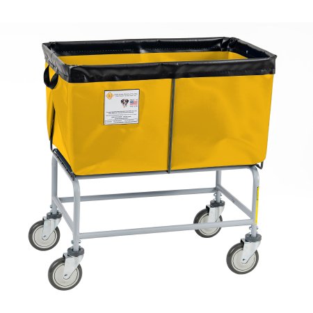 R & B Wire Products - Elevated Basket Truck 4 Bushel Capacity Tubular Steel 5 Inch Clean Wheel System Casters - 464Y