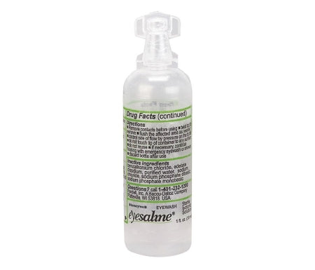 Grainger Eyesaline Eye Wash Solution 1 oz. Squeeze Bottle - 3PVT3
