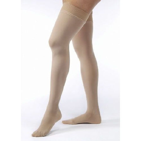 BSN Medical Jobst Anti-Embolism Stockings Thigh High Large Black Closed Toe - 115506