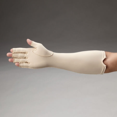 Patterson Medical Supply Rolyan Compression Glove Open Finger Large Forearm Length Right Hand Lycra / Spandex - 81569268