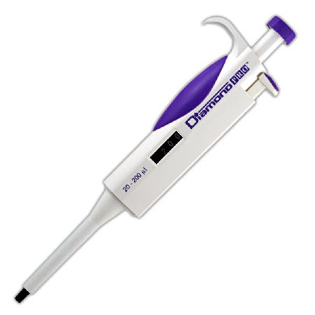 Globe Scientific Diamond PRO Adjustable Volume Pipette 20 to 200 Î¼L - 3311-200