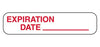 Indeed - Pre-Printed Label Advisory Label White Paper Expiration Date ____ Red Quality Control Label 3/8 X 1-5/8 Inch - 2764