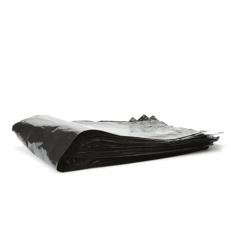 Colonial Bag - Trash Bag 60 gal. Black LLDPE 1 mil 38 X 58 Inch X-Seal Bottom Flat Pack - TGG-58X