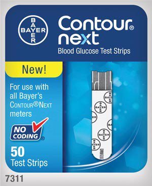 Ascensia Diabetes Care Countour Next Blood Glucose Test Strip 50 Test Strips per Box - 7308