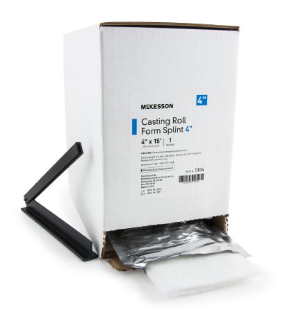McKesson McKesson Casting Roll Form Splints 4 Inch X 15 Foot Fiberglass White - 1304