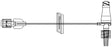 ICU Medical Extension Set 5 Inch Tubing 0.27 mL Priming Volume DEHP-Free - SC9038