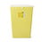 McKesson Prevent - Chemotherapy Waste Container 24-3/5 H X 17-3/10 W X 13 L Inch 18 Gallon Yellow Base / White Lid Vertical Entry Rotating Lid - 2260