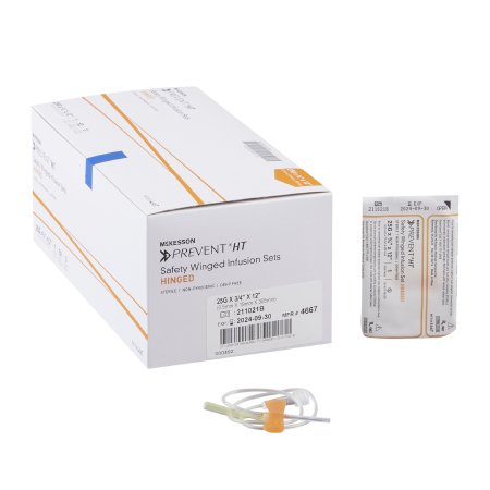 McKesson Prevent - Infusion Set 25 Gauge 3/4 Inch 12 Inch Tubing Without Port - 4667
