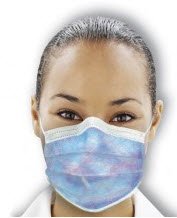 Isofluid Plus - Procedure Mask Pleated Earloops One Size Fits Most Multi-Color NonSterile ASTM Level 1 Adult - GPLUSKA
