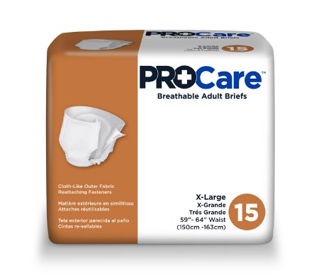 First Quality Procare Adult Incontinent Brief ProCare Tab Closure X-Large Disposable Heavy Absorbency - CRB-014/1