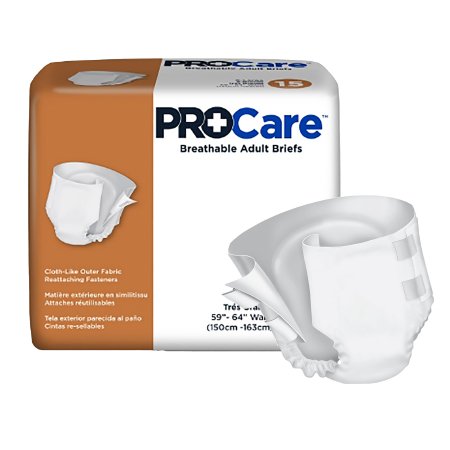 ProCare - Unisex Adult Incontinence Brief X-Large Disposable Heavy Absorbency - CRB-014/1
