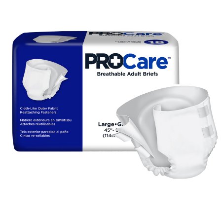 ProCare - Unisex Adult Incontinence Brief Large Disposable Heavy Absorbency - CRB-013/1
