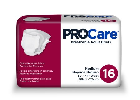 First Quality Procare Adult Incontinent Brief ProCare Tab Closure Medium Disposable Heavy Absorbency - CRB-012/1