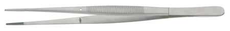 BR Surgical BR Surgical Dressing Forceps Potts-Smith 10 Inch Surgical Grade Stainless Steel NonSterile NonLocking Thumb Handle Straight Serrated Tips - BR10-11225