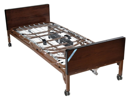 Drive Medical - Electric Bed 88 Inch Length Spring Deck 12-3/4 to 24 Inch Height Range - 15033BV-PKG-1
