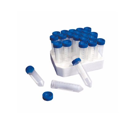 Cardinal - Centrifuge Tube Conical Bottom Plain 15 mL Blue Plug Seal Cap Polypropylene Tube - SP3920-80